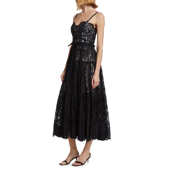 CINQ A SEPT Lana Lace Midi Dress - Size 10, NWT ($695 Retail) - Picture 4 of 8